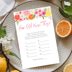 Papier Agrumes Floral Quel Âge Avaient-Ils Été Le Jeu De
