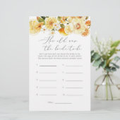 Papier Agrumes floraux Quel âge avait la mariée pour être (Debout devant)