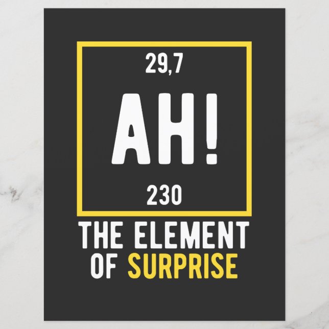 Papier Ah l'élément de surprise (Devant)