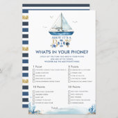 Papier Ahoy Nautique C'est un garçon Ce qui est dans votr (Devant / Derrière)