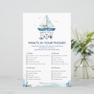 Papier Ahoy Nautique C'est un garçon Ce qui est dans votr