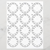 Papier Aide à l'enseignement de l'enseignant Dites l'heur (Dos)