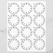 Papier Aide à l'enseignement de l'enseignant Dites l'heur (Devant)