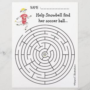 Papier Aidez Snowbell la vache à trouver son labyrinthe