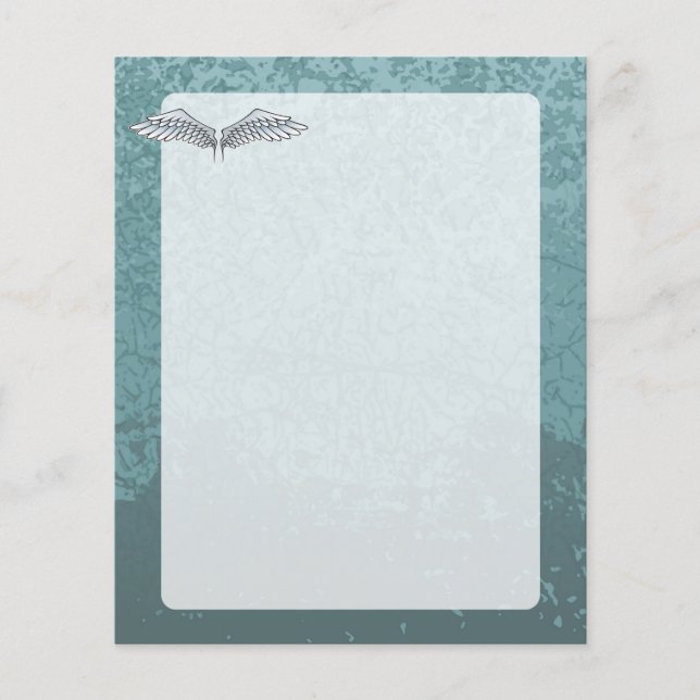 Papier ailes bleu-gris (Devant)