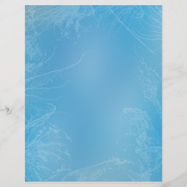 Papier Ailes bleues à l'eau (Devant)