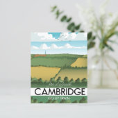 Papier Aimant d'affiche de voyage en train de Cambridge (Debout devant)