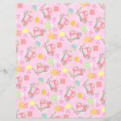 Papier Aimer Machine à coudre rose (Dos)