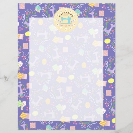 Papier Aimer Machine à coudre violet (Devant)