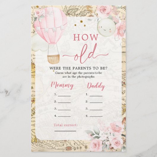 Papier Air Balloon n'est-elle pas dérangeante comme vieux (Devant)