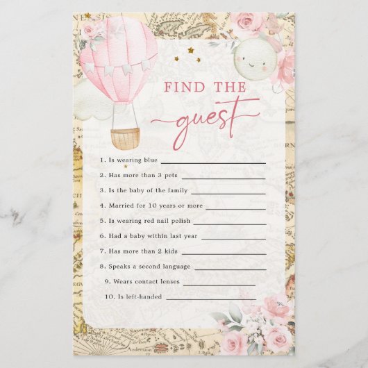 Papier Air Balloon n'est-elle pas géniale trouver l'invit (Devant)