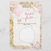 Papier Air Balloon n'est-elle pas Onerderful Baby Face je (Devant / Derrière)