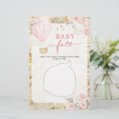 Papier Air Balloon n'est-elle pas Onerderful Baby Face je (Debout devant)