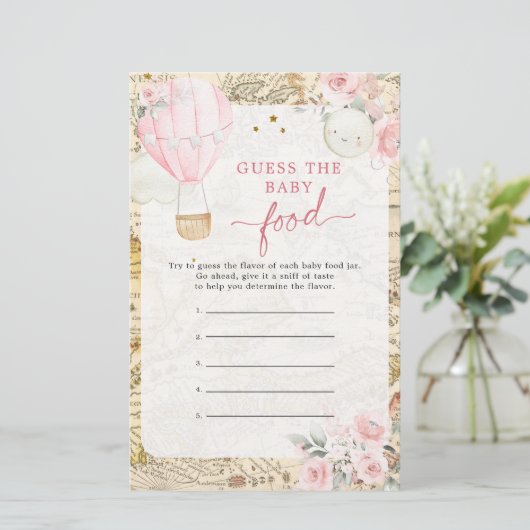 Papier Air Balloon n'est-elle pas Onerderful Devinez Baby (Debout devant)