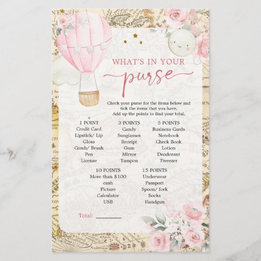 Papier Air Balloon n'est pas elle Onerderful Baby Purse J (Devant)