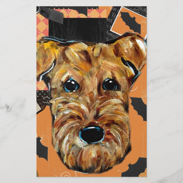 PAPIER AIRDALE TERRIER (Devant)