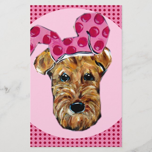 PAPIER AIRDALE TERRIER (Devant)