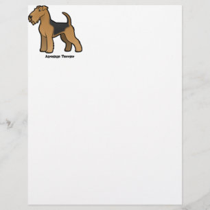 Papier airedale terrier