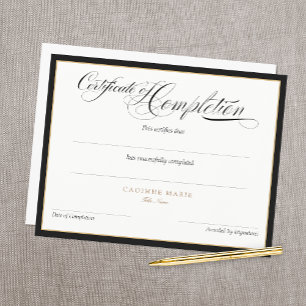 Papier Ajouter le certificat de fin de contrat