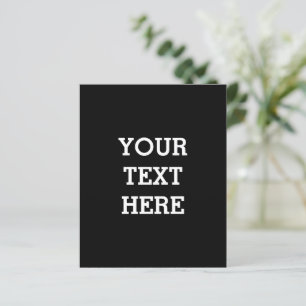 Papier Ajouter votre propre texte personnalisé ici noir e