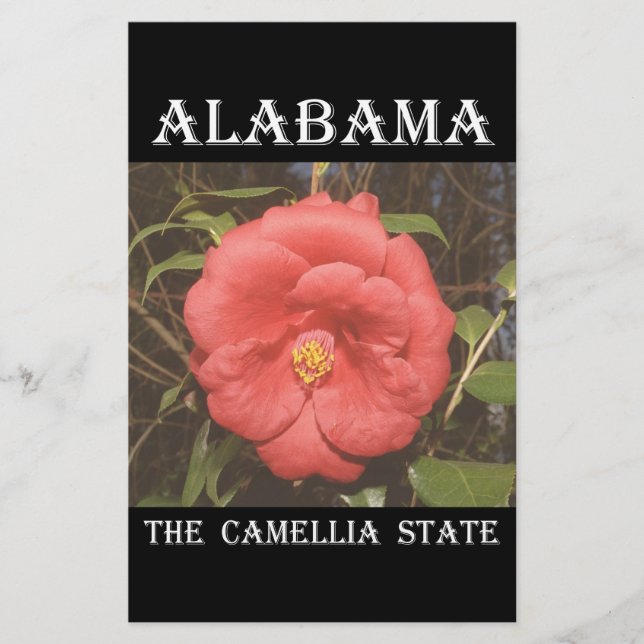 Papier Alabama Camellia (Rouge) (Devant)
