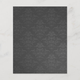 Papier Album de découpage à motif damassé gris foncé