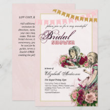 Alice au pays des merveilles Fête des mariées Invi