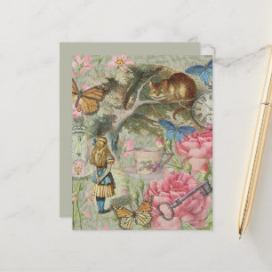 Papier Alice Chat du Cheshire Jardin de l'Arbre Wonderlan