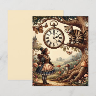 Papier Alice & Cheshire Chat : Whimsical Wonderland Imagi