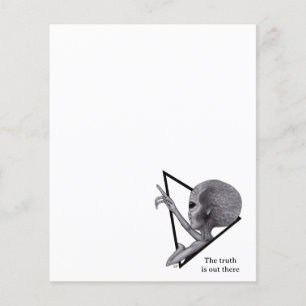 Papier Alien gris, la vérité est là