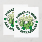 Papier Alimenté Par La Bière Et Les Shenanigans (Devant / Derrière)