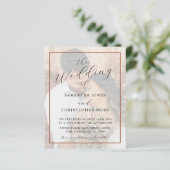 Papier All-in-One Terracotta Photo Wedding Invitation (Debout devant)