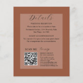 Papier All-in-One Terracotta Photo Wedding Invitation (Dos)
