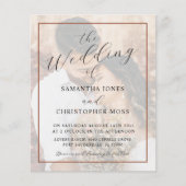 Papier All-in-One Terracotta Photo Wedding Invitation (Devant)