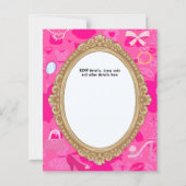 Papier Allons Fêter Accessoires de Poupée Rétro Rose Clai (Dos)