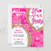 Papier Allons Fêter Accessoires de Poupée Rétro Rose Clai (Devant)