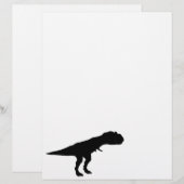 Papier Allosaurus Silhouette (Devant / Derrière)