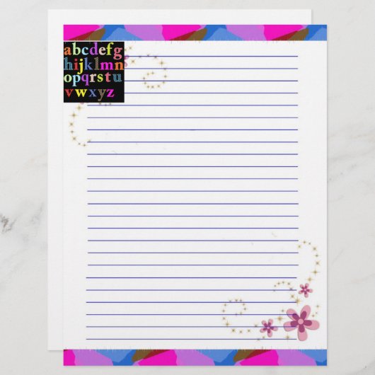 Papier Alphabet (Devant / Derrière)