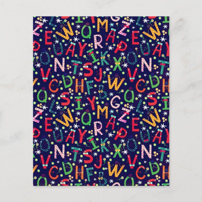 Papier alphabet amusant (Devant)