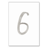 Papier alu chic numéro de table de mariage | Table (Par défaut)