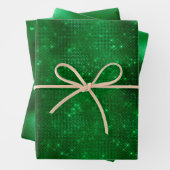 Papier alu vert scintillant (En situation)