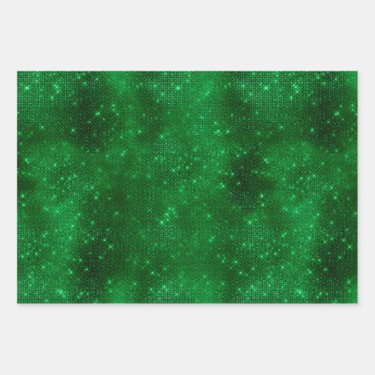Papier alu vert scintillant (Devant)