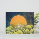 Papier AMATÉRASU, GODDESS SOLEIL, vert jaune noir (Debout devant)