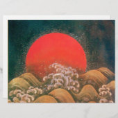 Papier AMATERASU, SUN GODDESS Rouge Noir Brown (Devant / Derrière)