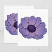 Papier Amateur de fleur d'anémone (Devant / Derrière)