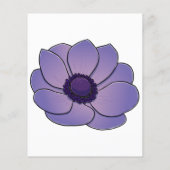 Papier Amateur de fleur d'anémone (Dos)