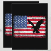 Papier American Flag Eagle USA (Devant / Derrière)