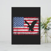 Papier American Flag Eagle USA (Debout devant)