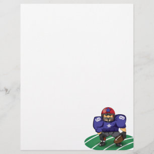 Papier American Football Star - Dessin animé sportif star