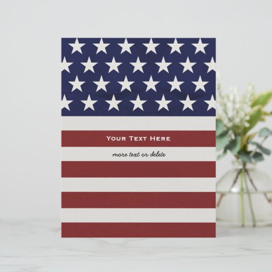Papier American USA Flag Patriotic July 4th Custom (Debout devant)
